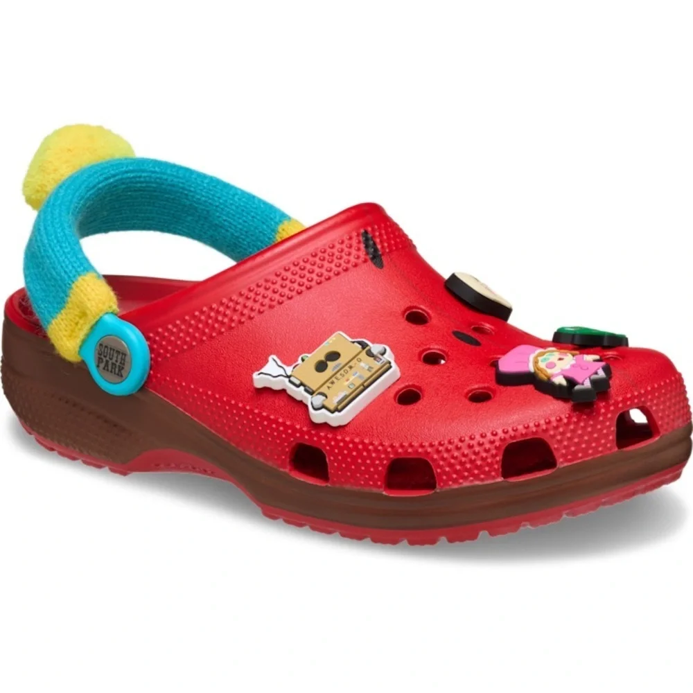 CROCS X SOUTH PARK CARTMAN classic clogs with 8 jibbitz charms size 10 Mens Nwt
